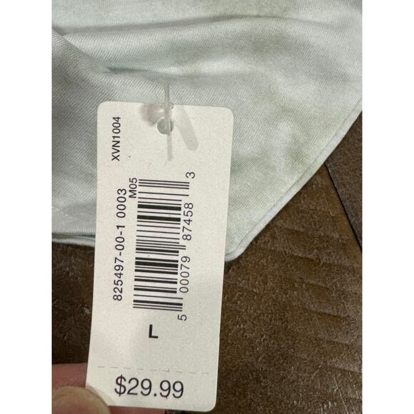 Gap Body Womens Henley PJ Sleep Tank Top Size L Light Green Tie Dye NWT - Picture 5 of 6